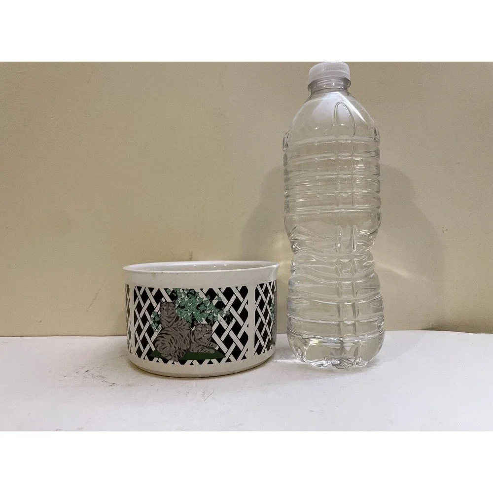 Cat Water & Food Porcelain Bowl - Made in Taiwan